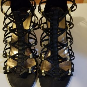 BLACK Madden Girl Wedge Sandal